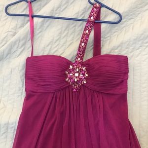 Cache Long Purple Dress